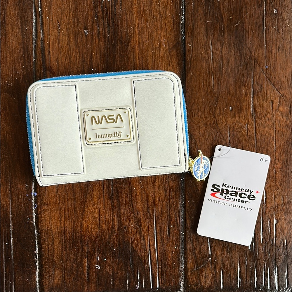 Loungefly NASA Cream and Blue Wallet